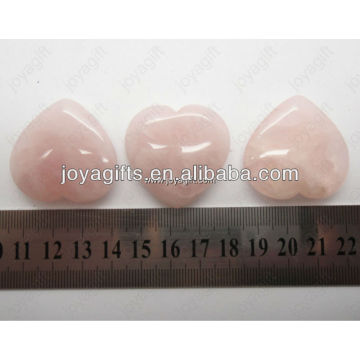 Valentine&#39;s day dom por atacado-gemstone coração natural, Rose Quartz coração